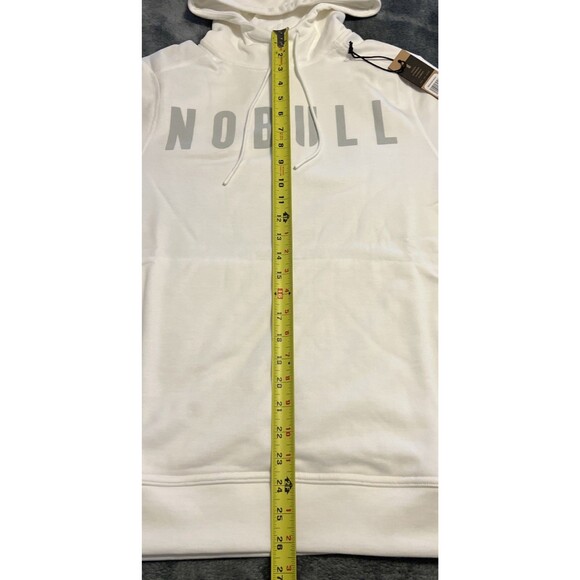 SMALL NOBULL MENS everyday training hoodie Ivory - Picture 6 of 8